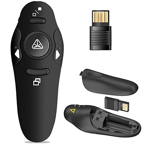 Presenter 2.4GHz Wireless Remote PPT with USB Receiver for PowerPoint Presentations – Black MS002 