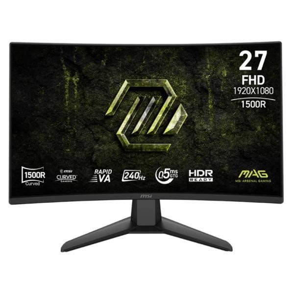 Monitor MSI MAG 274CF X24 27" Curved   1980 x 1080 VA HDMI / DisplayPort - HDR Ready, Anti-Flicker,  Tilt-adjustable Stand - Connectivity: 2x HDMI, 1x DP