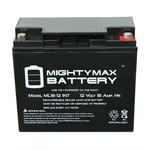 Battery UPS 12V 18AH Mighty Max Replacement for APC RBC11, RBC7, RBC55