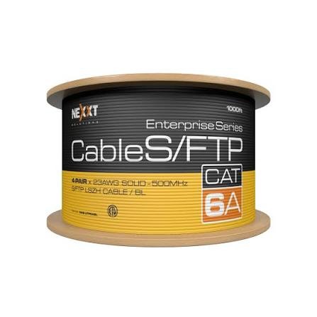 Cbl UTP Cat6A Nexxt Enterprise S/FTP Grey 1000ft/305m 4 pairs LSZH 23awg Type NAB-UTP6AGR