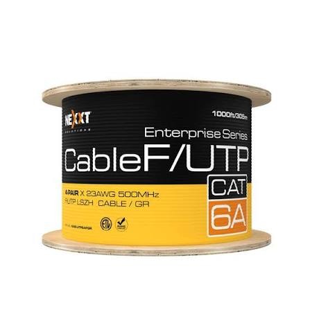 Cbl UTP Enterprise Cat6A F/UTP 305M/1000Ft Grey 4P 23AWG LSZH NAB-UTP6AFGR