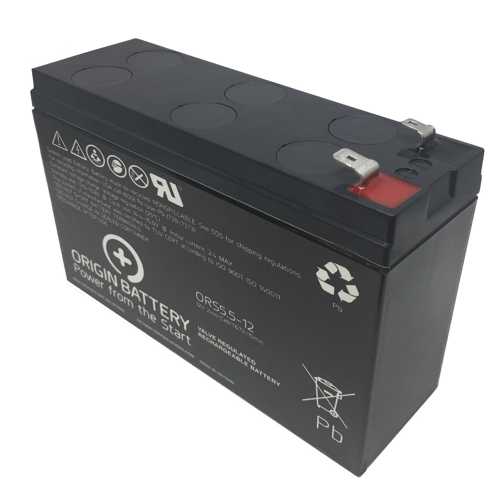 ORIGIN ORS5 APC BGE90M Replacement Battery 12V 6.5AMP