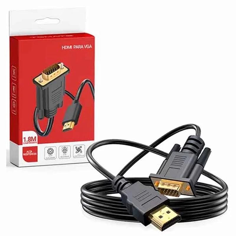 Cbl HDMI(M) to VGA(M)15 Pin 6Ft(1.8m) Converter Video Adapter 1080P HDTV for PC TV DVD Box