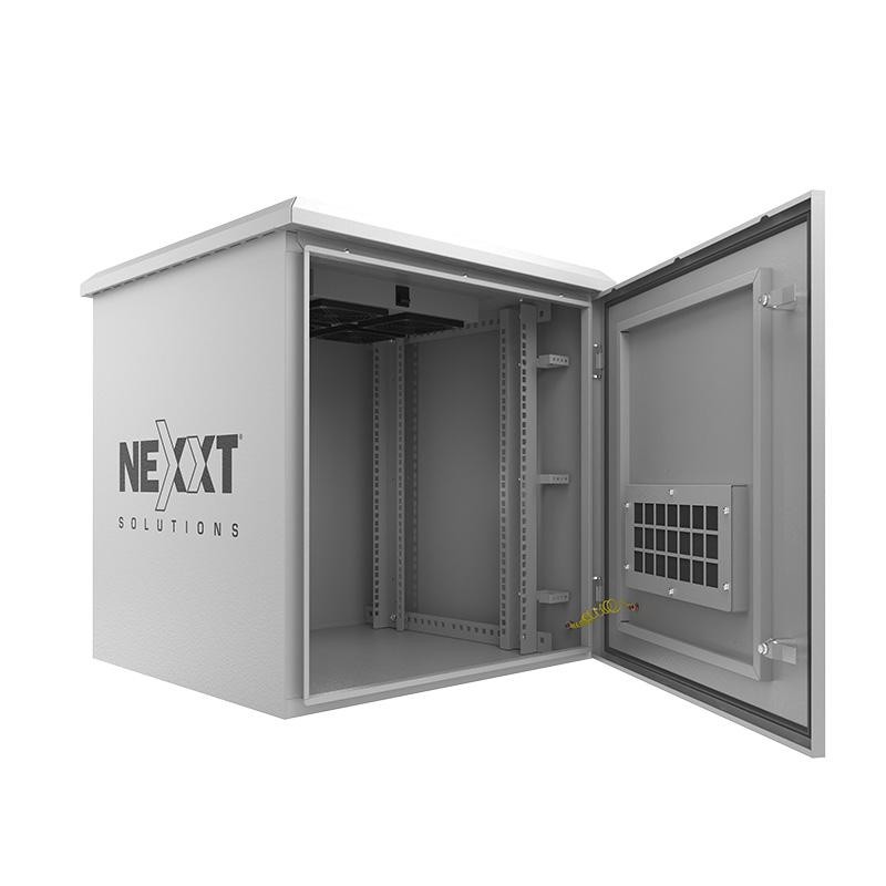WallMount Cabinet Outdoor fixed pole 15U Nexxt NPC-O15U66P Fully assembled (600x600mm) 4 Fans