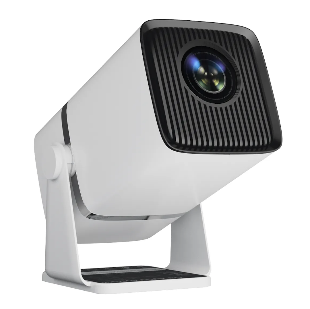 Projector Mini Portable Built-in APPS & Electric Focusing & Auto Keystone With Wifi And Bluetooth, 1080P, Movie Projector for Bedroom,Supports Smartphones/ TV Stick/ iPad/ PS5/ Laptop - Connectivty: 3.5mm Jack, Bluetooth, HDMI, USB - Included: Remote, HDM