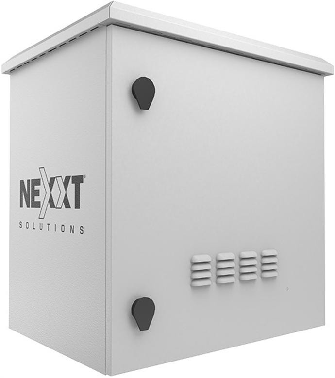 WallMount Cabinet Outdoor Fixed pole 6U Nexxt NPC-O6U64P Fully assembled (600x450mm) 2 Fans