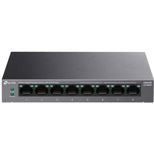 TP-Link LS108GP 8-Port Gigabit PoE+ Unmanaged Switch