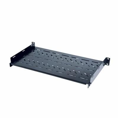 JINGCHENGMEI 1U Vented Server Rack Shelf Disassembled 10 inches Deep Universal Rack Tray No Lip for 19 Inches Network Cabinet or Server Rack - 10"D x 19"W x 1.75"H