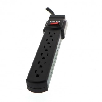 Forza PS-611UL Power Strip 110V 6-NEMA Breaker 1875W - NEMA 5-15P - 6 x NEMA 5-15R, ETL cert, reset breaker-120V
