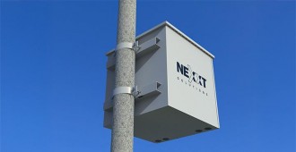 WallMount Cabinet Outdoor fixed pole 9U Nexxt NPC-O9U66P Fully assembled (600x600mm) 4 Fans