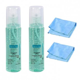 Screen Cleaner Spray 4oz with Microfiber Cloth - TV Screen, Computer Screen & Car Screen Cleaner for TV, Monitor, Laptop, MacBook, iPad