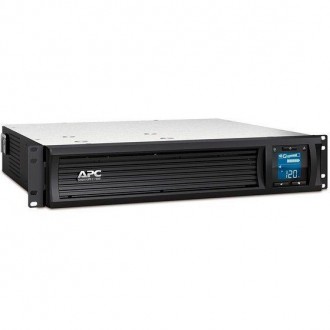 APC Smart-UPS C SMC1500-2UC - UPS (rackmountable) - AC 120V - 900Watt - 1440 VA -USB, Serial - output connectors : 6 - 2U - Black - with APC SmartConnect