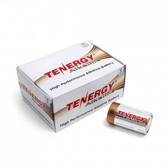 Battery 1.5V C Alkaline LR14 Tenergy High Performance C Non-Rechargeable for Clocks, Remotes, Toys & Electronic Devices