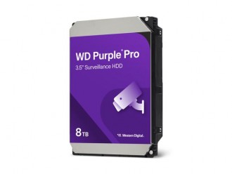 HDD Internal 3.5" 8TB WD Purple Pro Surveillance - SATA 6 Gb/s, 256 MB Cache, 3.5" - WD8002PURP