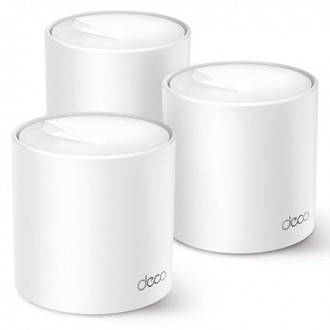 TP-Link Deco X10(3-pack) AX1500Mbps Whole Home Mesh WiFi 6 System, Coverage up to 5600ft²,Easy Setup, WiFi Mesh System, Wi-Fi Router, Extender Booster, Gaming&4K, Easy Setup, Alexa & Google Home