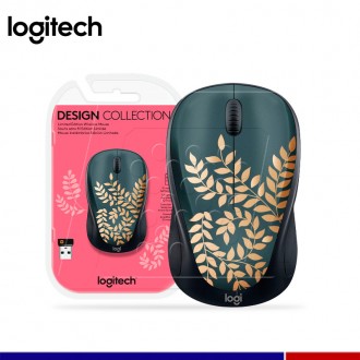 Logitech M317C Wireless Mouse (Color: Golden Garden, Positive Vibes, Design Collection Pow)