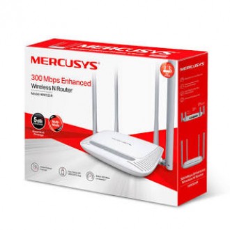 TP-LINK MERCUSYS MW325R Enhanced Wireless N - Wireless 2.4 GHz 300Mbps - Multimode (Range Extender, Router, Access Point, WISP) - 5dBi Antennas Broad Wi-Fi Coverage