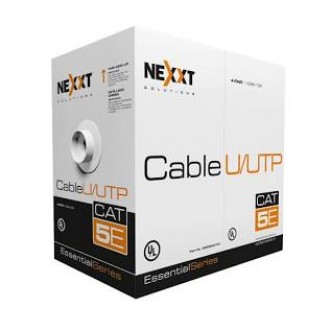 Cbl UTP Cat5e Nexxt Essential U/UTP Grey 305m/1000ft  4 Pairs 25AWG Gauge CMX 
