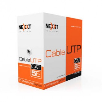 Cbl UTP Cat5e Nexxt Essential Outdoor Black 305m/ 1000ft - 4P 24AWG CMX 