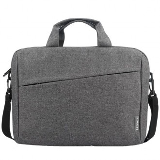 Lenovo Laptop Carrying Case T210, 15.6-Inch Laptop and Tablet, Sleek Design, Durable and Water-Repellent Fabric, Business Casual or School, GX40Q17231 Casual Toploader - Grey