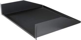 Penn-Elcom 2U Vented Rack Shelf Shelf – 2U Black Steel