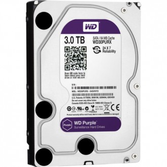 WD Purple 3TB 3.5" Surveillance HDD