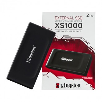SSD Portable 2TB Kingston XS1000 (external) USB 3.2 Gen 2 (USB-C connector)