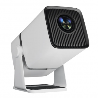 Projector Mini Portable Built-in APPS & Electric Focusing & Auto Keystone With Wifi And Bluetooth, 1080P, Movie Projector for Bedroom,Supports Smartphones/ TV Stick/ iPad/ PS5/ Laptop - Connectivty: 3.5mm Jack, Bluetooth, HDMI, USB - Included: Remote, HDM