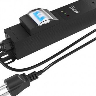 Rack Mount Power Strip Vertical 12 NEMA outlets, NEMA 5-15R, 125VAC, 15A with surge protection Nexxt NPD-10U12N15A