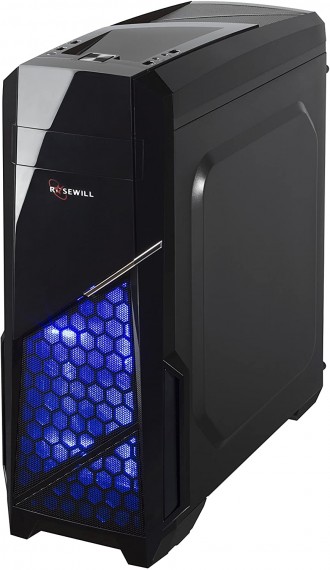 Rosewill Mid Tower Blue Fan/LED ATX Gaming Case