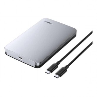 Enclosure 2.5" SATA USB-C UGREEN CM300 for SSD HDD,Aluminum  USB 3.1 Gen 2 Support UASP - Compatible with MacBook Pro Air, WD, Seagate, Toshiba, Samsung, Hitachi