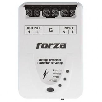 Voltage Protector Forza FVP-6630B Zion | 880J/6600W 220V - 30A, 4HP, Terminals, Timer-220V - LED status light