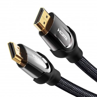 Maximm Nylon Braided HDMI 2.0 Cable 4K Ultra HD 2Ft