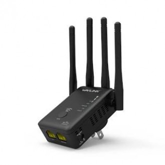 Range Extender Wavlink  AERIAL D4A  (WL-WN575A3-B)  AC1200Mbps Dual-Band 2.4Ghz+5GHzWiFi Router Wireless Repeater Amplifier Signal Booster