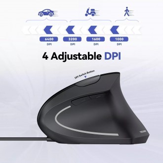 TECKNET Ergonomic Vertical Mouse