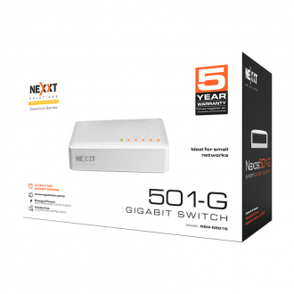 Nexxt Naxos501-G 5 Port Gigabit Desktop Switch