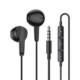 Wired Earbuds Earbuds HiFi Stereo Wired Earphones Headphones with Microphone Volume Control Compatible with iPad, Laptop, MP3, Android Smartphones, Fits All 3.5mm Jack Device