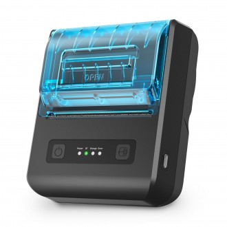 Printer Mini Portable Thermal Receipt 80mm M860 with USB + BT, Mobile POS Compatible with 3 1/8" Thermal Paper Receipt Rolls, Receipt Bill Ticket Printer for Android/Windows, Not Compatible with Square