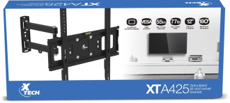 XTech 32-55" 77lb Tilt/Swivel Wall Mount XTA425