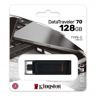 Kingston DataTraveler70 128GB USB-C Flash Drive