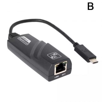 Wired USB 3.0 to Gigabit Ethernet RJ45 LAN Network Adapter Ethernet Network Card - USB 3.0 / USB - C