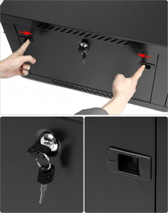 Raising Electronics 12U 19" Wall Mount Patch Cabinet