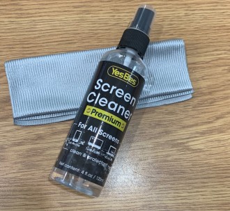 Screen Cleaner Spray 4oz with Microfiber Cloth - TV Screen, Computer Screen & Car Screen Cleaner for TV, Monitor, Laptop, MacBook, iPad
